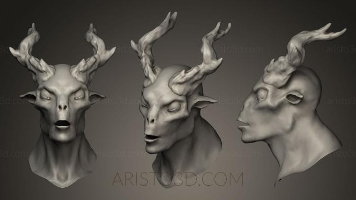 Busts of heroes and monsters (BUSTH_0275) 3D model for CNC machine